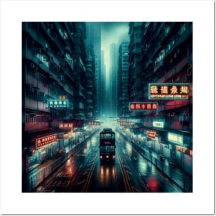 Cyberpunk City Posters and Art